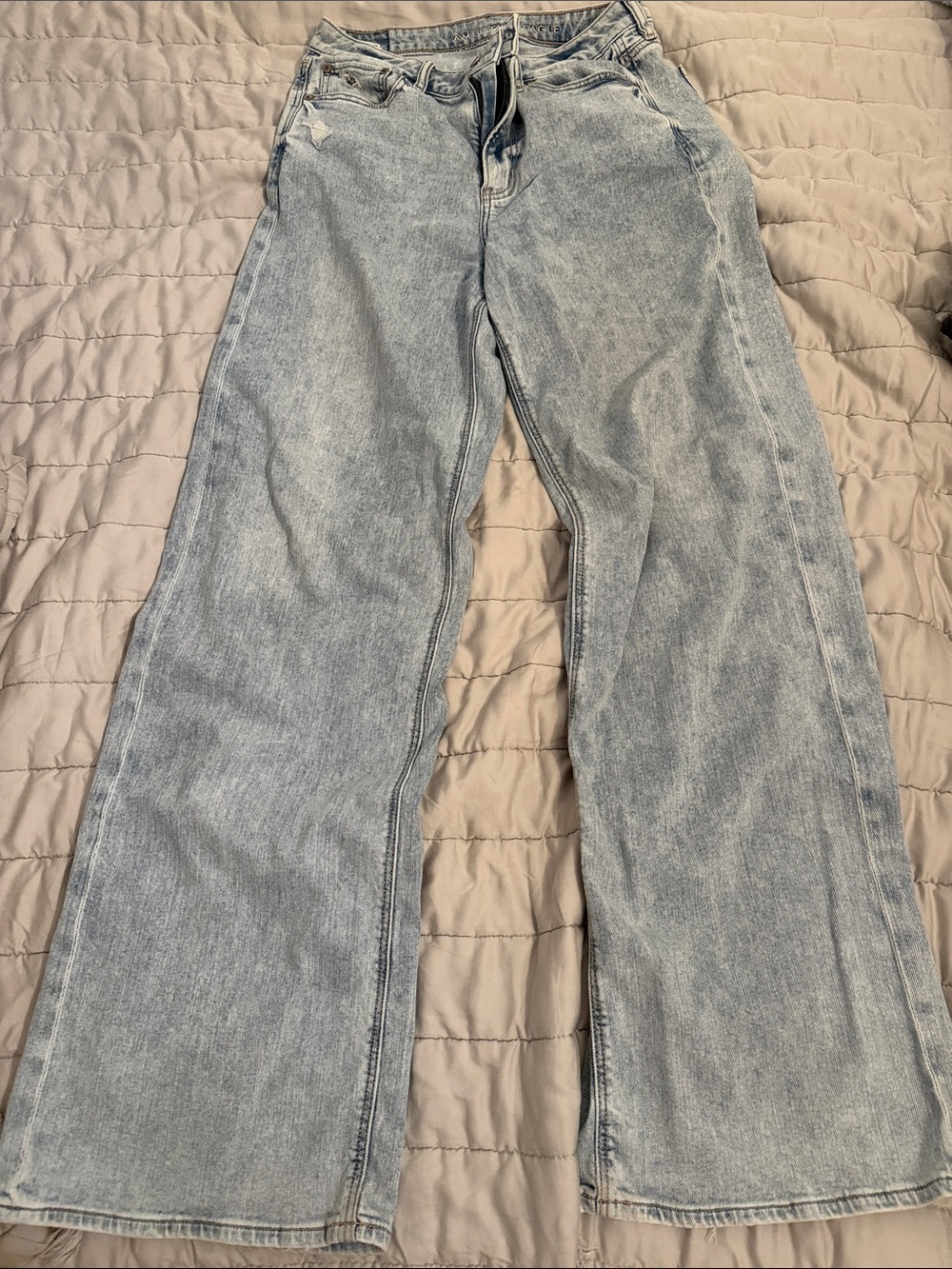 American Eagle Outfitters Light Blue Wide Leg Jeans 6XL